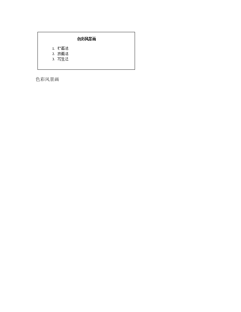 人美版初中美术说课稿《色彩风景画》